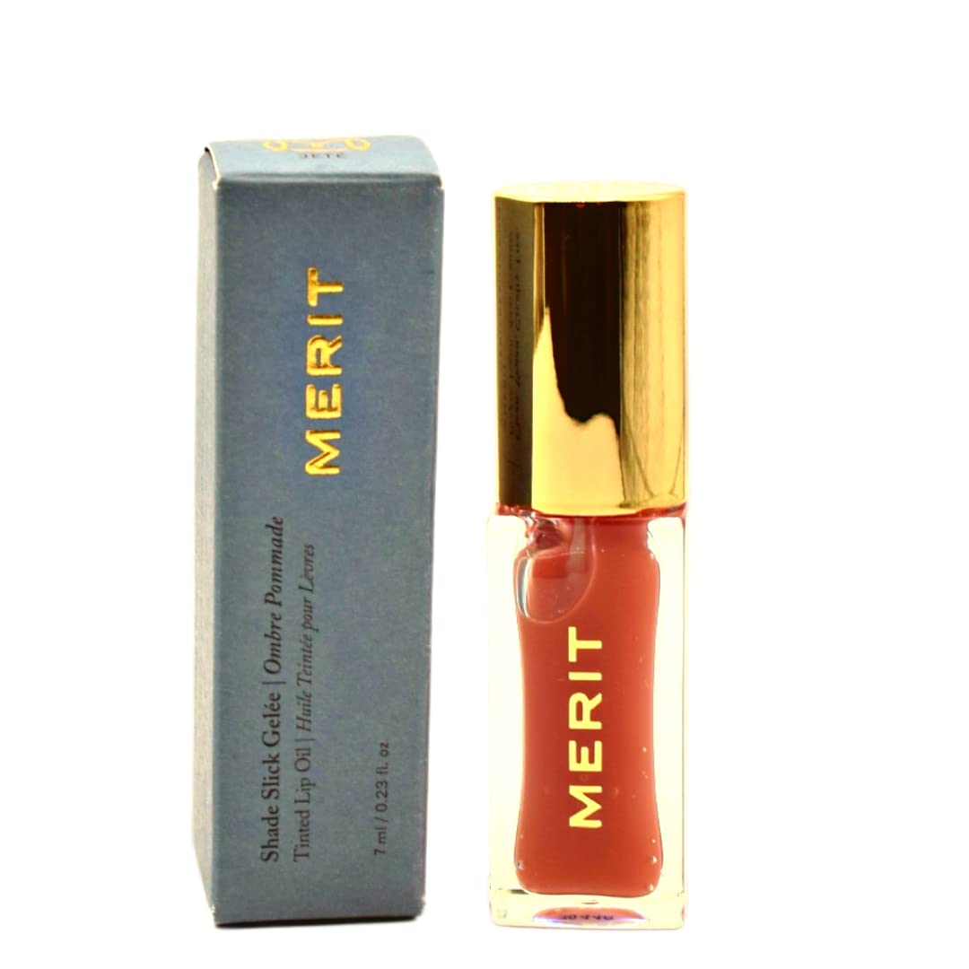 MERIT Shade Slick Gelée Sheer Tinted Lip Oil Jeté Beauty & Personal Care Merit