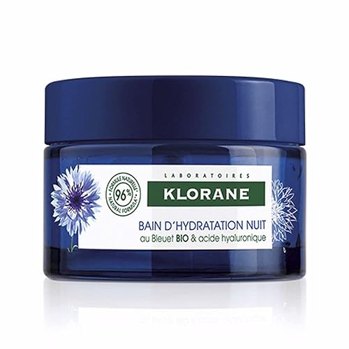 Klorane - Revitalizing Water Sleeping Mask with Organically Farmed Cornflower & Hyaluronic Acid - Hydrating Night Mask - Awaken, Moisturize, & Plump Beauty & Personal Care Klorane