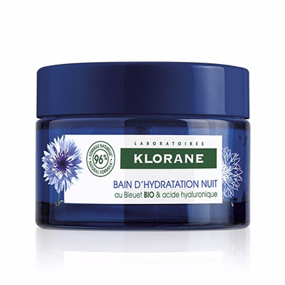 Klorane - Revitalizing Water Sleeping Mask with Organically Farmed Cornflower & Hyaluronic Acid - Hydrating Night Mask - Awaken, Moisturize, & Plump Beauty & Personal Care Klorane