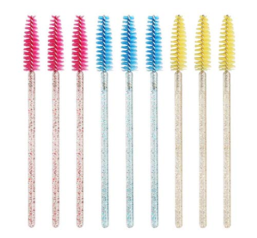 LASSKY 200Pcs Disposable Eyelash Mascara Brushes, Eye lash Brush, Mascara Wands, Spoolies for Eyelash Extensions, Lash Wand, Eyelash Extension Spoolie Beauty & Personal Care LASSKY