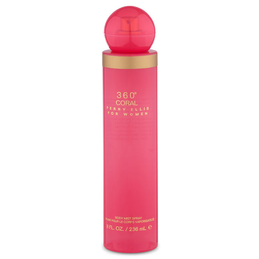 Perry Ellis 360° Coral Body Mist Spray for Women - Perfume for Women, Floral & Fruity Fragrance, EDT, Designer Scent for Her, Long Lasting - 8 fl oz Beauty & Personal Care Perry Ellis
