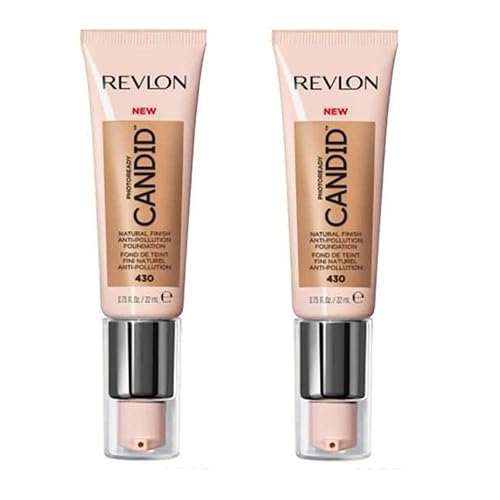 Pack of 2 Revlon PhotoReady Candid Natural Finish Foundation, Honey Beige 430 Beauty & Personal Care REVLON