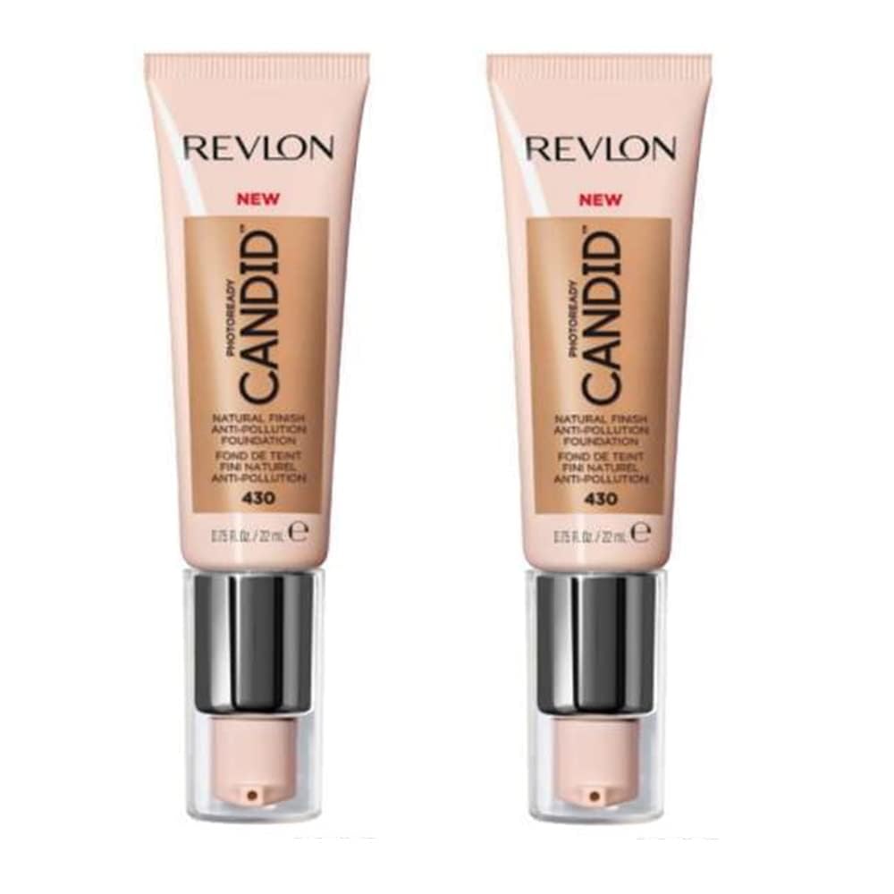Pack of 2 Revlon PhotoReady Candid Natural Finish Foundation, Honey Beige 430 Beauty & Personal Care REVLON