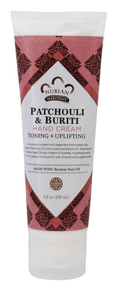 Nubian Heritage Patchouli & Buriti Hand Cream, 4 Ounce Beauty & Personal Care Nubian Heritage