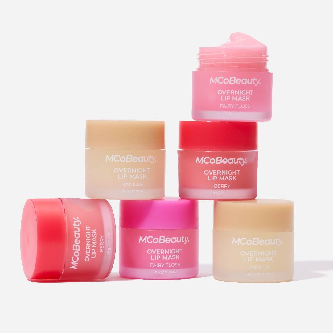 MCoBeauty Double Duty Lip Mask - Berry Hydrating Overnight Balm Beauty and Personal Care MCoBeauty