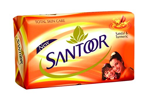 Santoor Sandal & Turmeric Soap - 100g (Pack of 3) Beauty & Personal Care Santoor