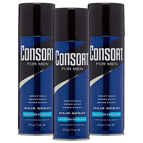 Consort Extra Hold Hair Spray (3 Pack), Unscented, 11 oz Beauty and Personal Care Consort Default Title