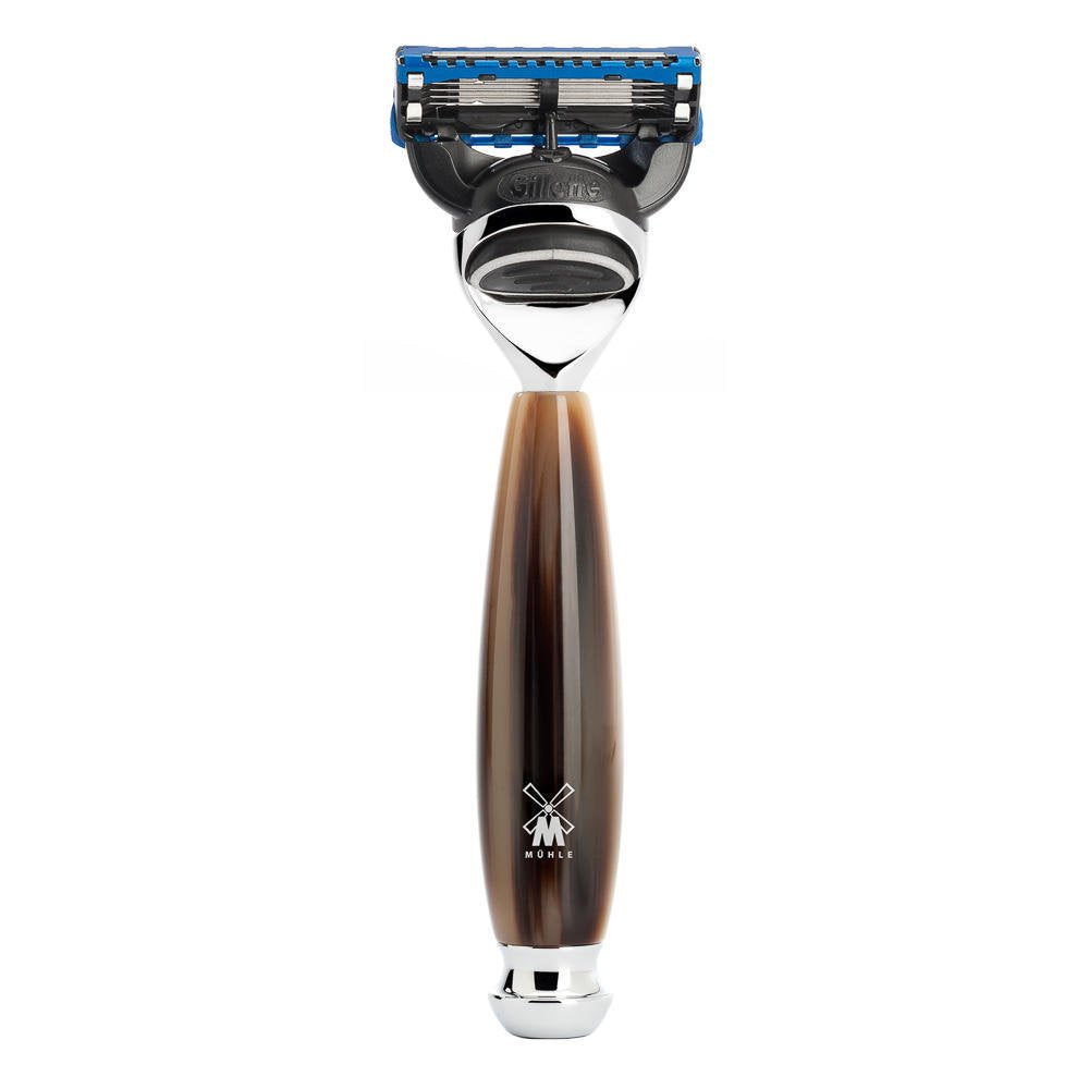 MÜHLE VIVO Brown Horn Resin 5-Blade Razor Beauty and Personal Care MÜHLE