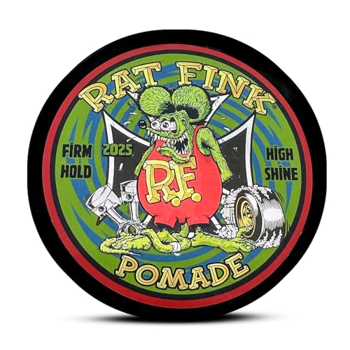 Rat Fink Pomade | Water Based | Strong Hold | High Shine | Enriched with Castor Oil and Coconut Oil | Summer Sea Breeze Scent, 4 oz. Beauty & Personal Care Don Juan