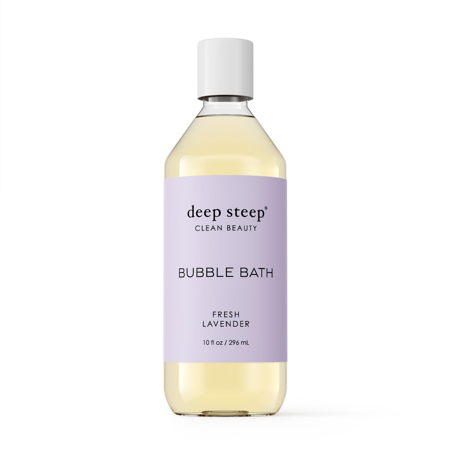 Deep Steep Bubble Bath, Fresh Lavender, 10 oz - Soothing Soak with Shea Butter, Argan Oil, Aloe Vera & Coconut Oil - Vegan, Sulfate-Free, PH-Balanced Beauty & Personal Care Deep Steep