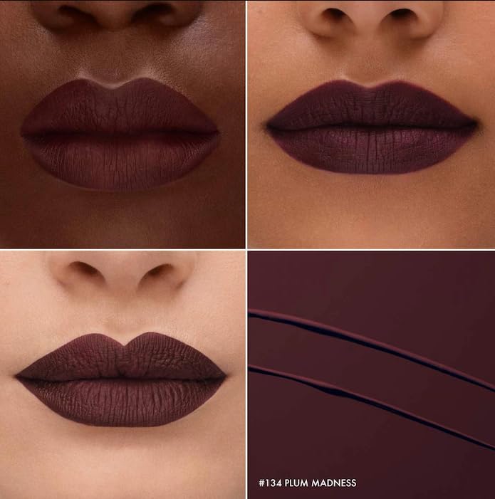 SEPHORA Collection Cream Lip Stain - 134 Plum Madness (matte deep plum brown) 0.16 oz. / 5 mL Beauty & Personal Care SEPHORA