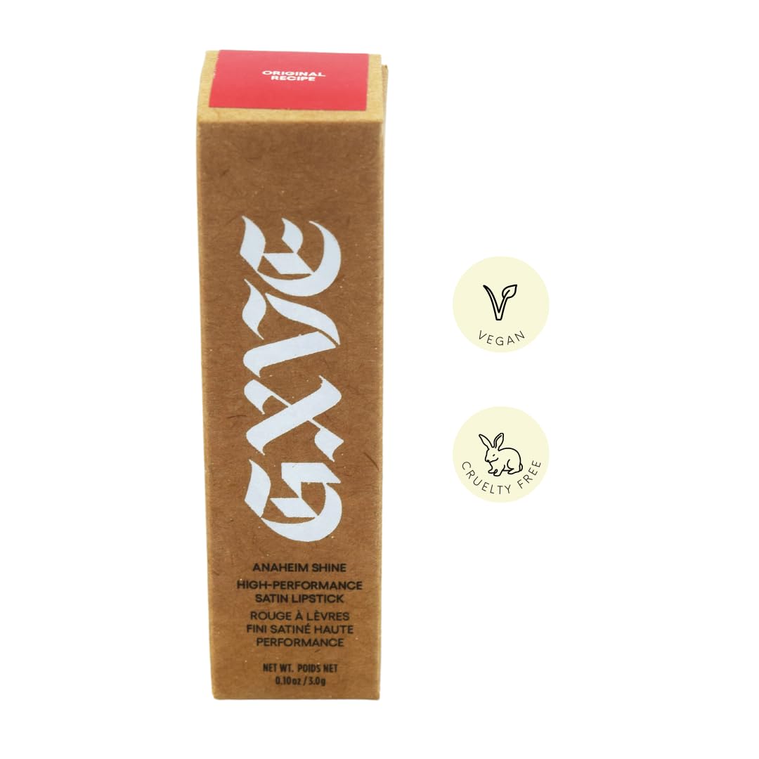 GXVE BY GWEN STEFANI Anaheim Shine Clean High-Performance Satin Lipstick Original Recipe Beauty & Personal Care GXVE