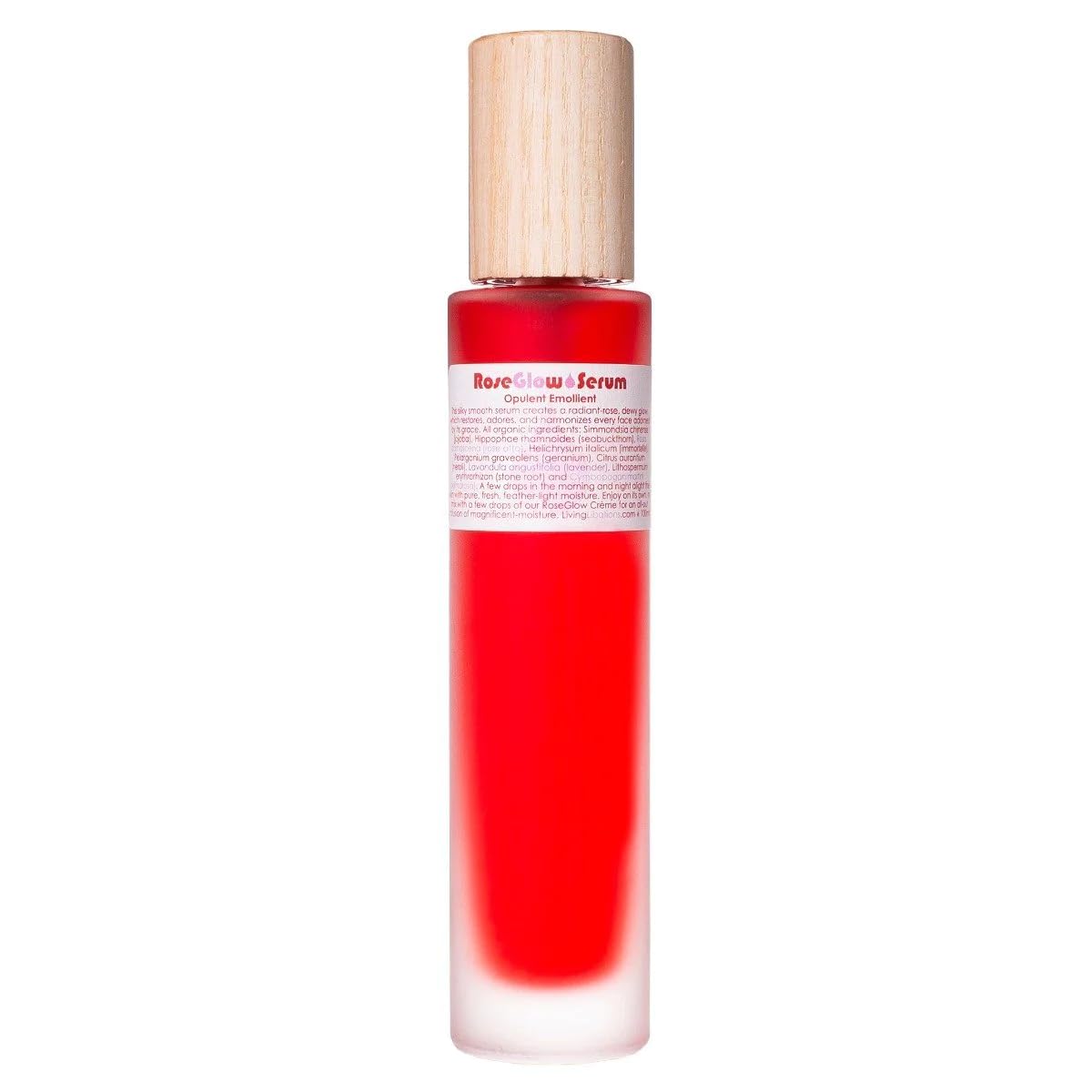Living Libations - Organic Rejuvenating Rose Glow Face Serum | Natural, Plant-Based, Clean Beauty (3.38 fl oz | 100 ml) Beauty & Personal Care LIVING LIBATIONS