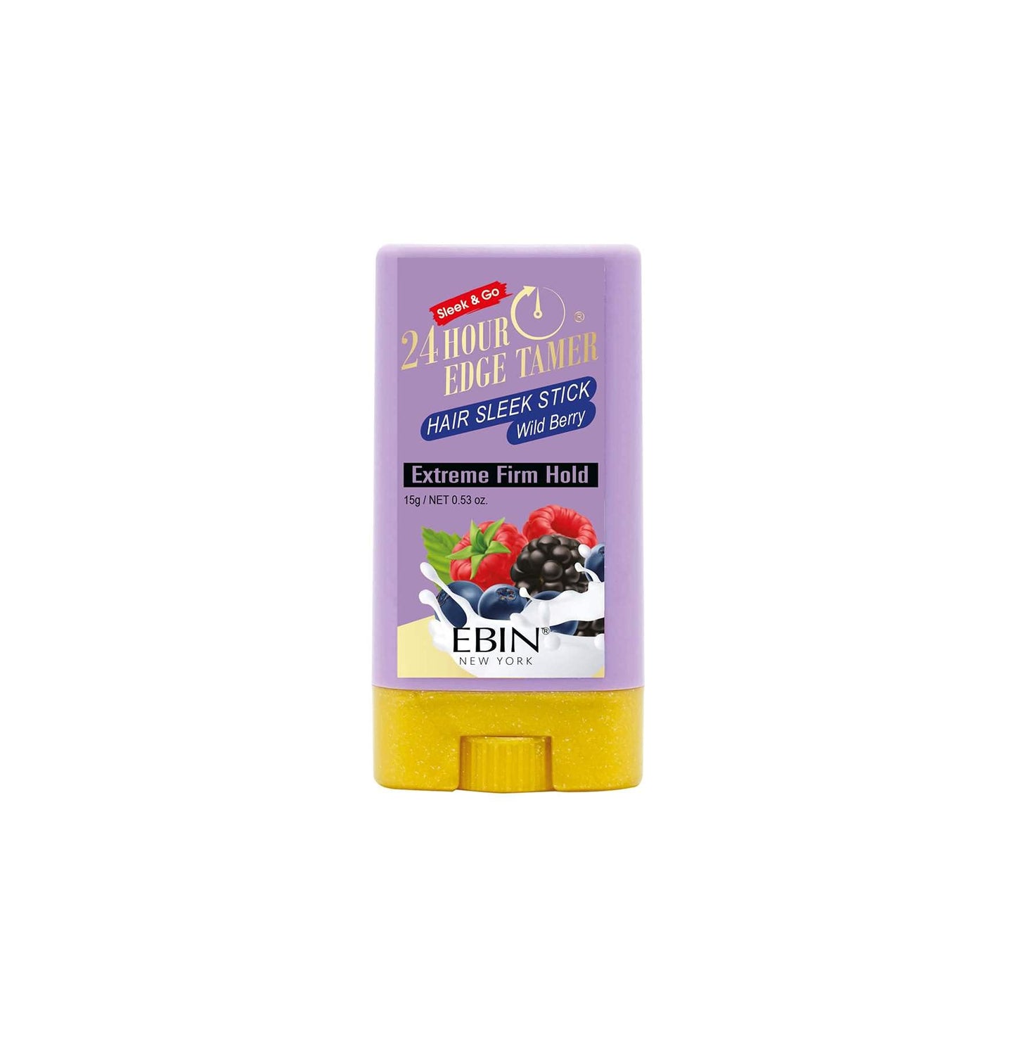 24 Hour Edge Tamer Sleek Hair Wax Stick - Wild Berry (0.53oz) Beauty & Personal Care EBIN NEW YORK
