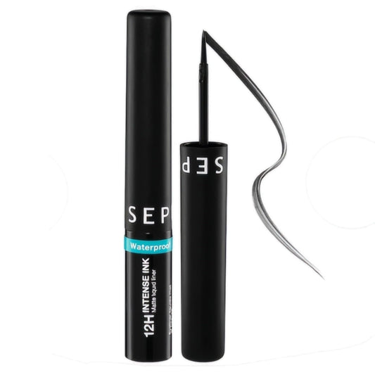SEPHORA Collection 12H Intense Ink Matte Waterproof Liquid Eyeliner - 01 Deep Black, 2.8 mL / 0.09 fl oz