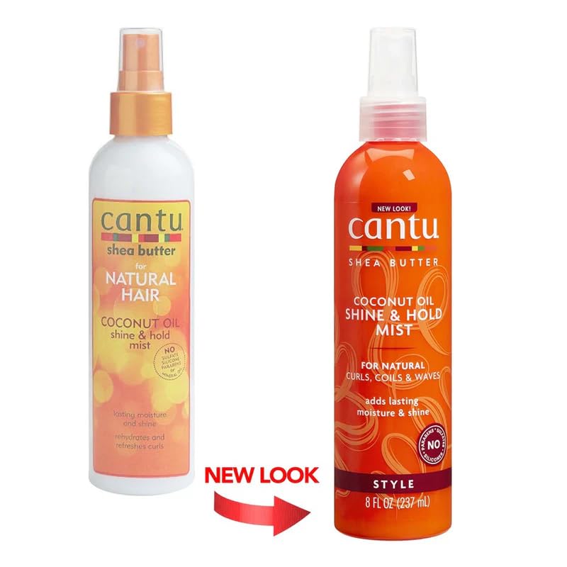 Cantu Shea Butter Coconut Oil Shine And Hold Mist Spray 8 Ounce (Pack of 2) Beauty & Personal Care Cantu