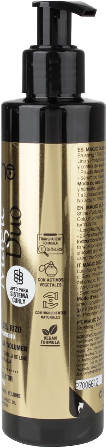 Tahe Magic Duo dual function Curl activator/Straightening, protection, nutrition 200 ml Beauty & Personal Care Tahe