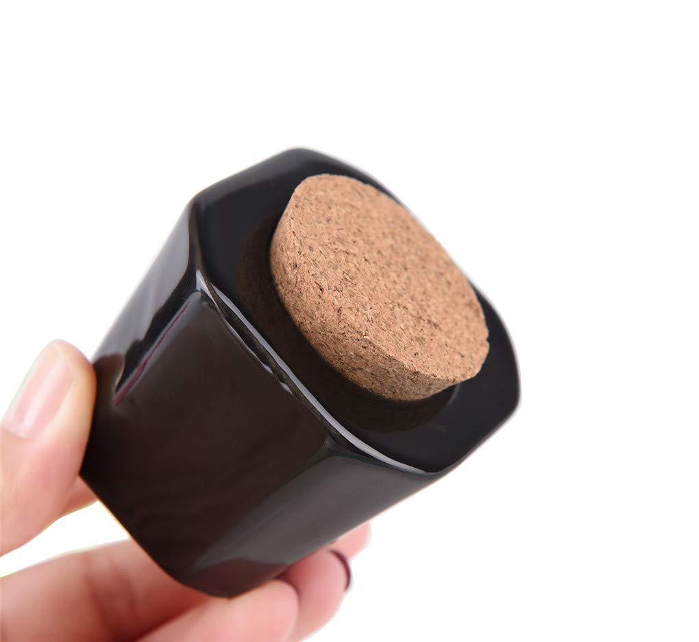 1 Pcs Porcelain Nail Art Dappen Dish,Mini Nail Art Acrylic Liquid Powder Dappen Dish with Anti-evaporation Wooden Cork Top Monomer Dish Glitter Powder Beauty & Personal Care USRommaner