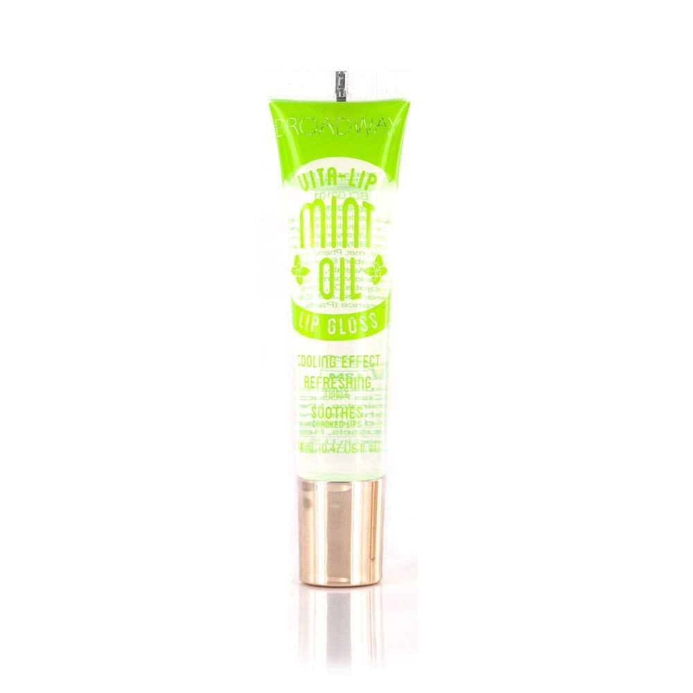 Broadway Vita-Lip Clear Lip Gloss 0.47oz/14ml (BCLG0101- Mint Oil) Beauty & Personal Care Ruby Kisses