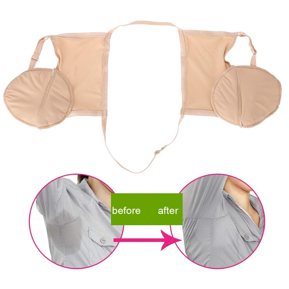 Underarm Pad, Reusable Cotton Underarm Sweat Pads, Absorbent Armpit s for Women Beauty and Personal Care Brrnoo