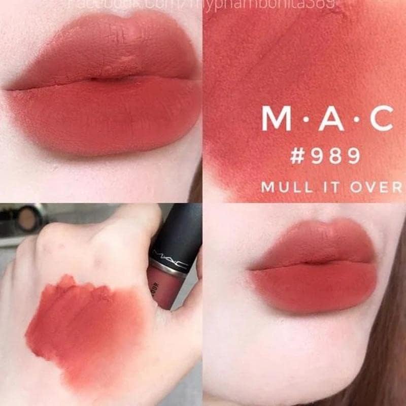 Powder Kiss Liquid Lipcolor - 989 Mull It Over by MAC for Women - 0.17 oz Lipstick Beauty & Personal Care MAC