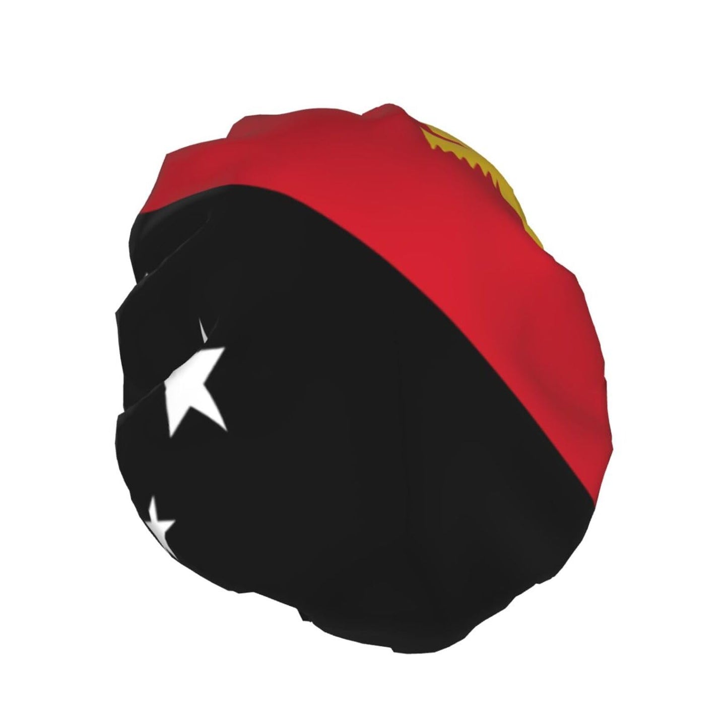 Papua New Guinea Flag Prints Shower Cap Double Layer Lined Waterproof Bathing Shower Hat Beauty and Personal Care Hayyett