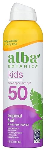 Alba Botanica Very Emollient, Active Kids Spray Sunscreen SPF 50 6 oz (Pack of 7)7 Beauty & Personal Care Alba Botanica