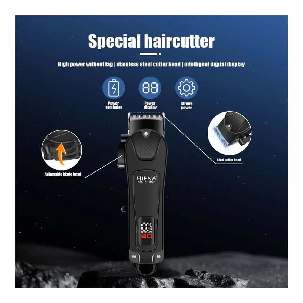 EWKYLSEM Hair Trimmer New Professional Cutting Machine Electric Shaver Trimmers with LCD Display Men's Clipper(Black) Beauty and Personal Care EWKYLSEM