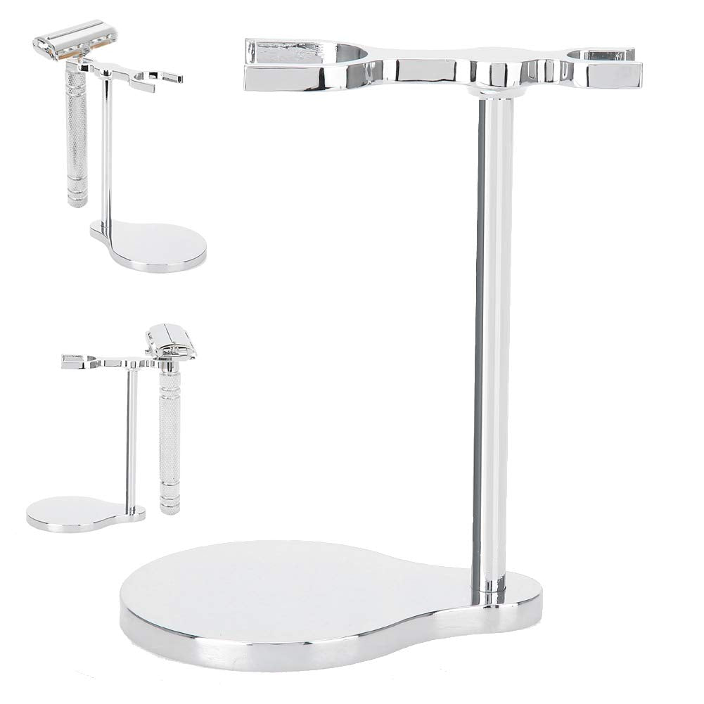 Shaving Brush Holder Zinc Alloy Durable Stand for Razors & Brushes Portable Design for Home Salon Travel Use Long-Lasting Quality Adaptable Size Beauty and Personal Care Haofy