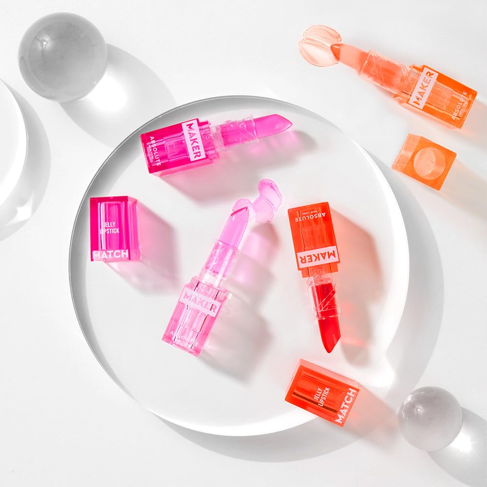 Absolute New York MLMM04 Match Maker Jelly Lipstick, Color Adapting Reacts to Natural PH, Non Sticky Finish Lipstick Beauty & Personal Care Absolute New York