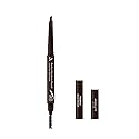 Absolute New York Perfect Eyebrow Pencil Dual-Ended To Shape, Fill, and Define Eyebrows (MEBP02 Black Brown Hard) Beauty & Personal Care Absolute New York