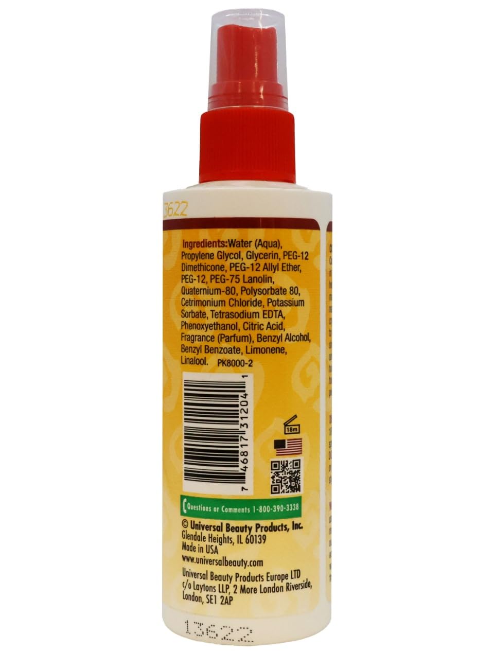 African Essence Control Wig Spray 4 oz. by African Essence Beauty & Personal Care African Essence