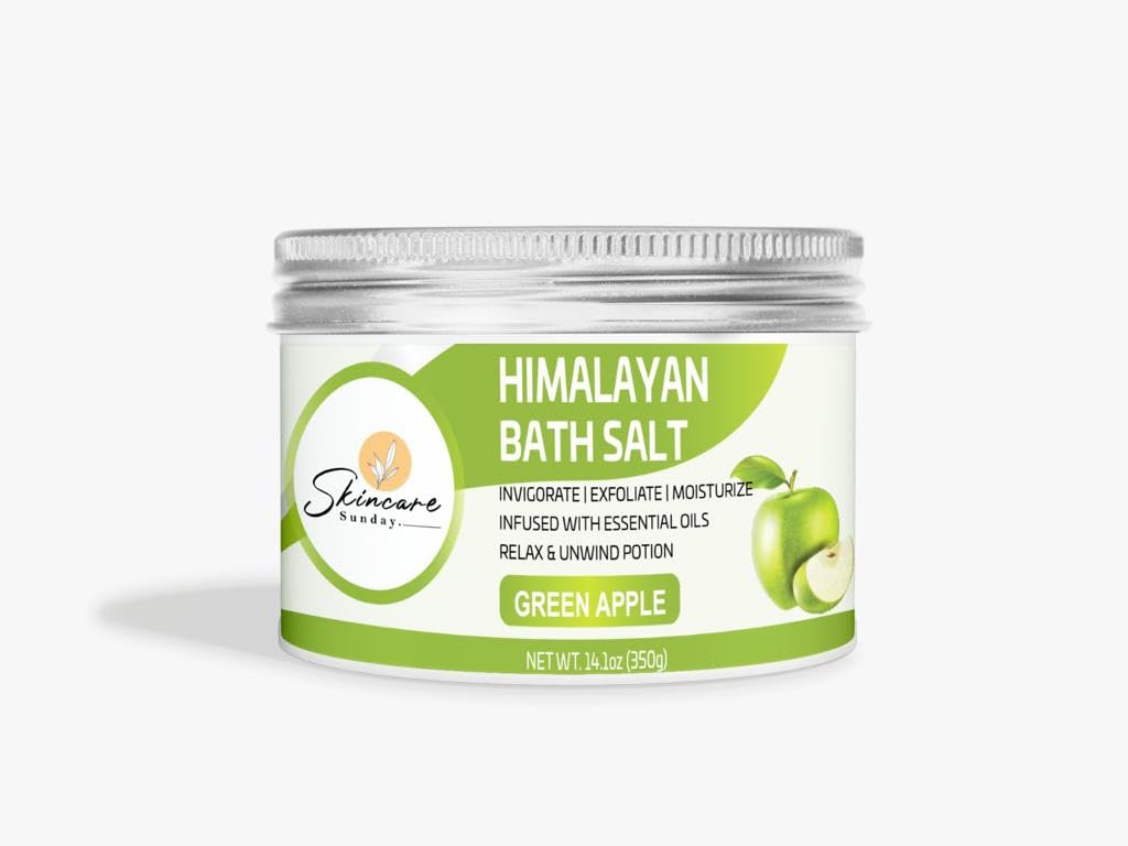 Skincare Sunday Himalayan Bath Salts Infused with Minerals and Essential Oils - Invigorate - Exfoliate - Moisturize - Detoxify - Cleanse - Relaxing Beauty and Personal Care SKINCARE SUNDAY