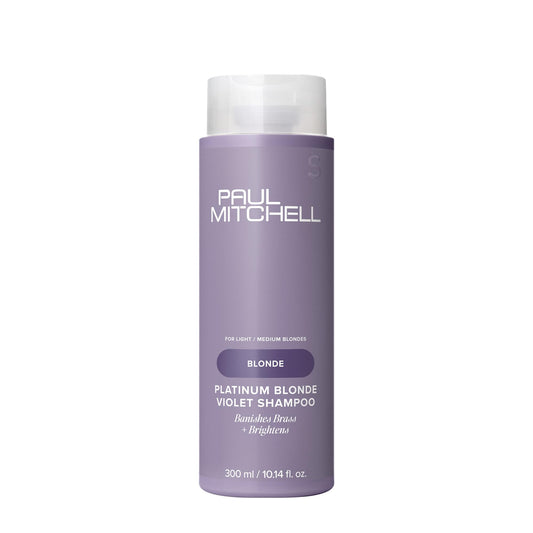 Paul Mitchell Platinum Blonde Violet Shampoo, Banishes Brass + Brightens, Ideal for Light to Medium Blonde, Silver, Gray or White Hair, 10.14 fl oz Beauty & Personal Care Paul Mitchell