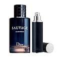 Christian Dior Sauvage For Men 2 Piece Set (3.4 Oz Eau De Parfum Spray / 0.34 Oz Eau De Parfum Spray /10 Ml Mini) Beauty & Personal Care Dior