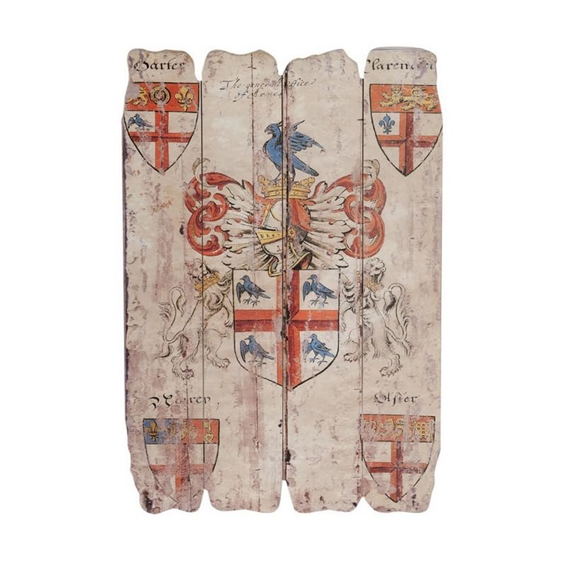 Benzara BM165474 Multicolor Wooden Wall Plaque (Set of 2) Beauty and Personal Care Benzara