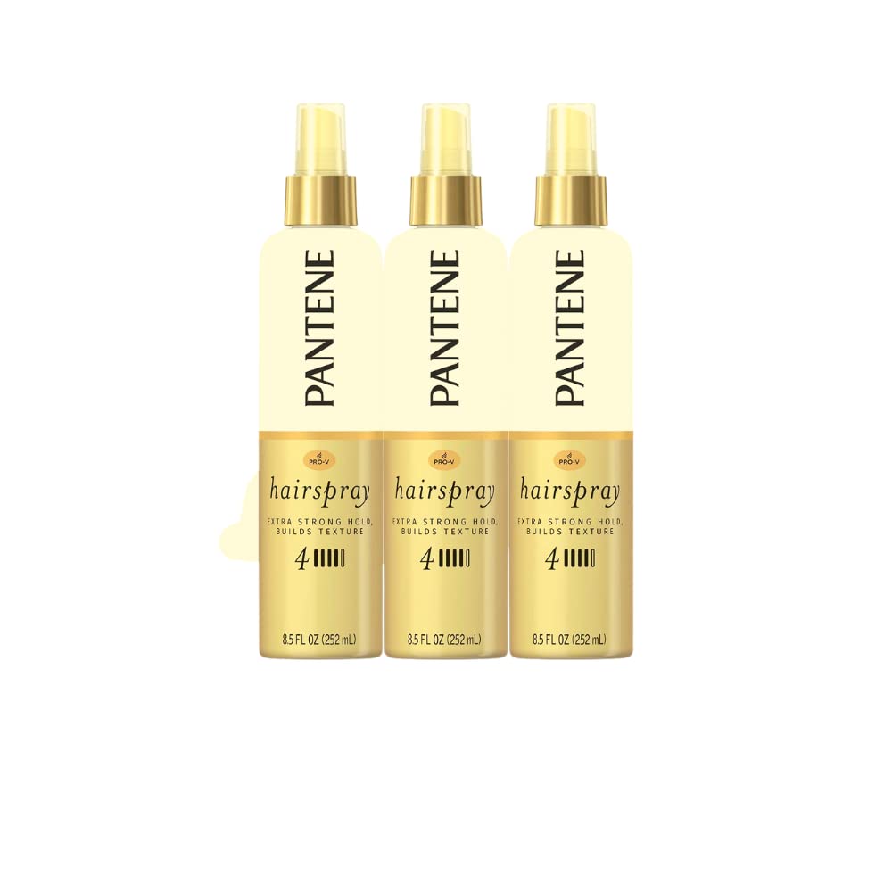 Pantene Hairspray, Non-Aerosol, Extra Strong Hold 3 8.5 fz (Pack of 3) Beauty & Personal Care Pantene
