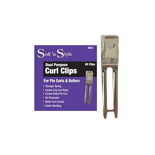Soft N Style Dual Purpose Curl Clips,One Size Beauty & Personal Care Burmax