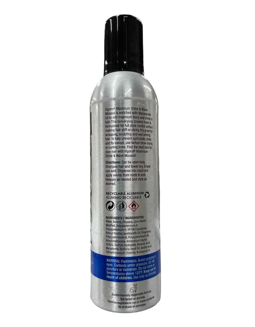 Vigorol Mousse Max Shine 12 Oz. Beauty & Personal Care Vigorol
