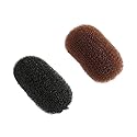 Duehut Hair Clip Inserts, 2PCS Charming Hair Style Tool Hair Pads Hair Clip, Bump It Up Volume Inserts for Women Lady Girls (Black and Brown) Beauty & Personal Care Duehut