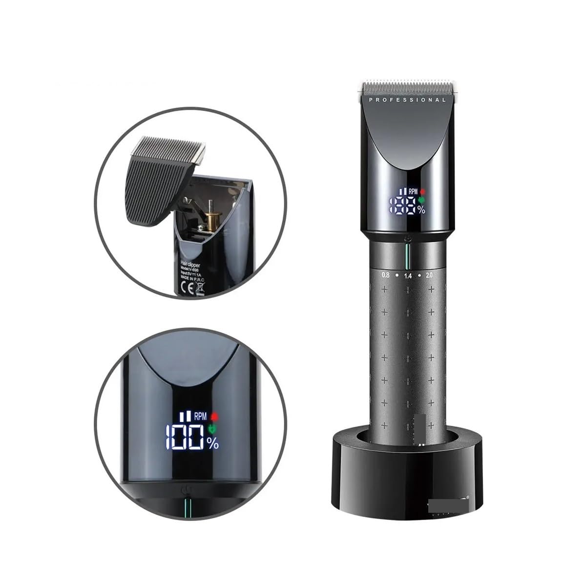 EWKYLSEM High-end Hair Clipper, deep Cleaning Trimmer, Multifunctional Men's Removal Salon Carving, Electric Push Shear 698 Beauty and Personal Care EWKYLSEM