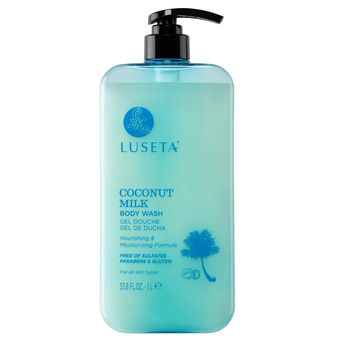 Luseta Coconut Milk Body Wash with Coconut Oil & Pomegranate -Shower Gel Body Wash for Deep Hydration, Gentle Cleansing, Soothes Skin for All Skin Beauty & Personal Care L LUSETA