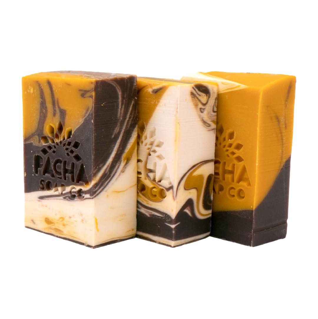Pacha Soap Co. Almond Goat Milk Bar Soap - Handcrafted All Natural Premium Soap Bars for Face, Body & Hands, Hydrating & Soothing with Essential Oils Beauty & Personal Care Pacha Soap Co