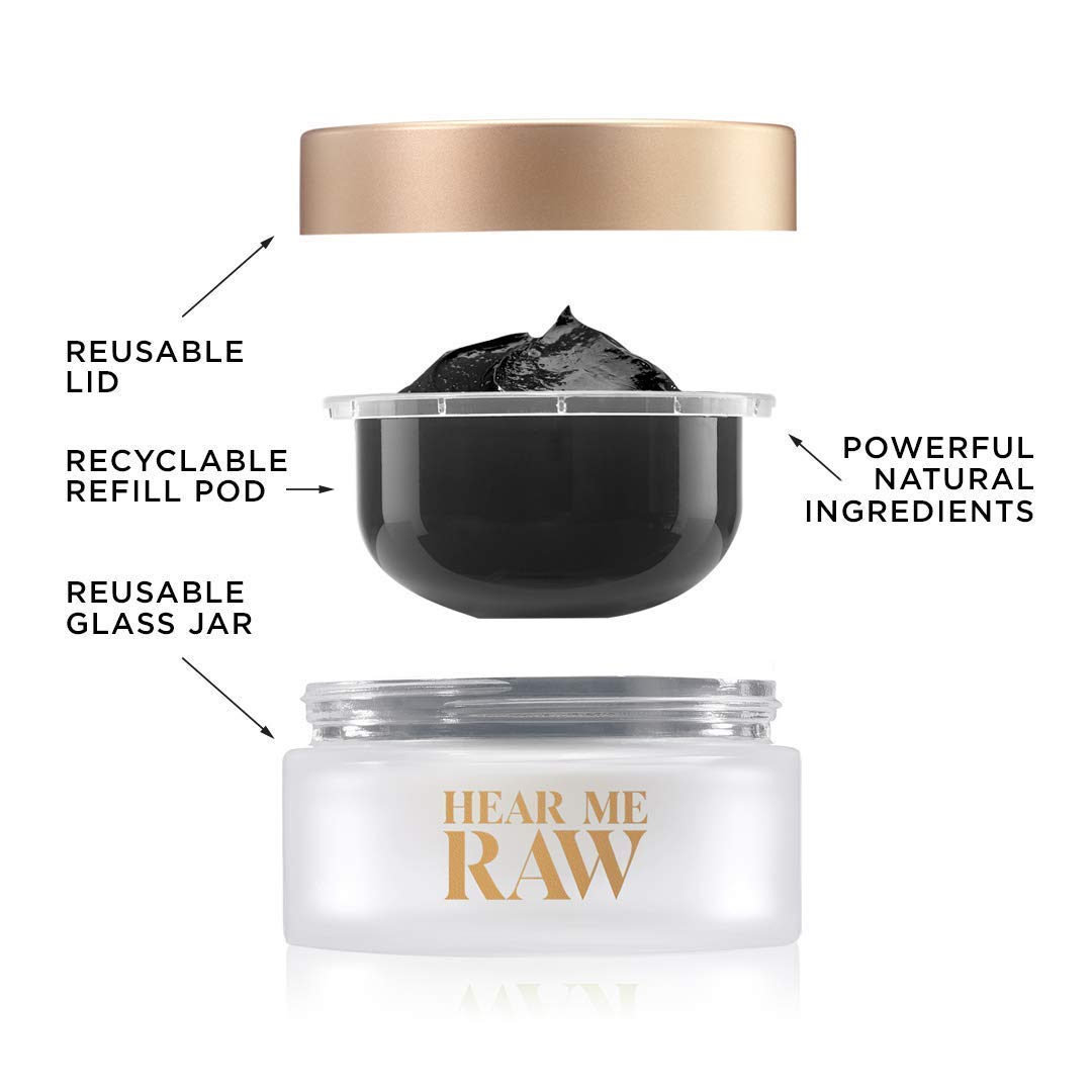 HEAR ME RAW The Detoxifier with Charcoal+, Mask + Scrub, Full-Size, 2.5 oz Beauty & Personal Care HEAR ME RAW