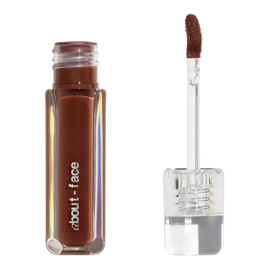 about-face Light Lock Lip Gloss Feel It All - Non-Sticky, High-Shine Lip Oil Gloss with Coconut Oil, Peppermint & Lavender - Vegan, Cruelty-Free, Beauty & Personal Care aboutface