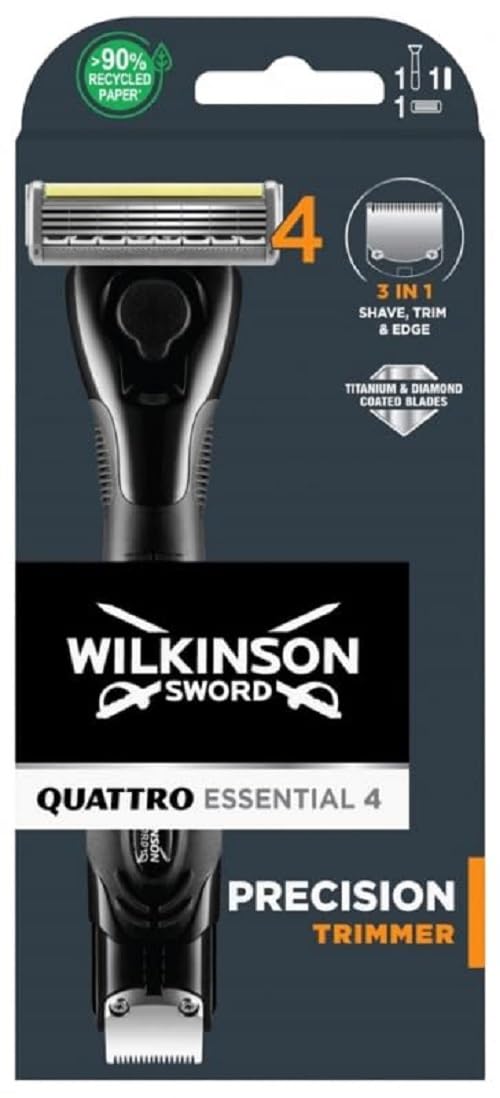Wilkinson Sword Quattro Titanium Precision Men's Razor Beauty and Personal Care Wilkinson Sword