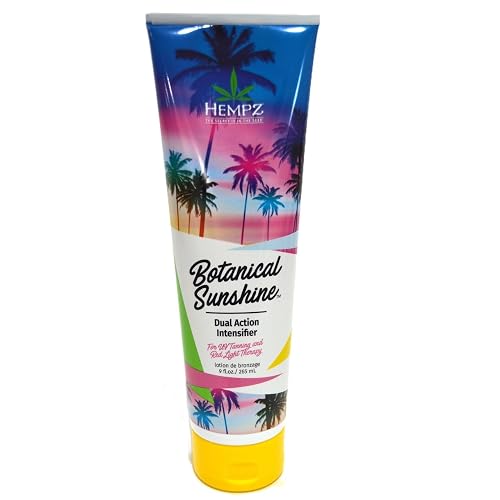 Hempz Botanical Sunshine Dual Action Intensifier for UV Tanning & Red Light Therapy 9oz Beauty & Personal Care Hempz