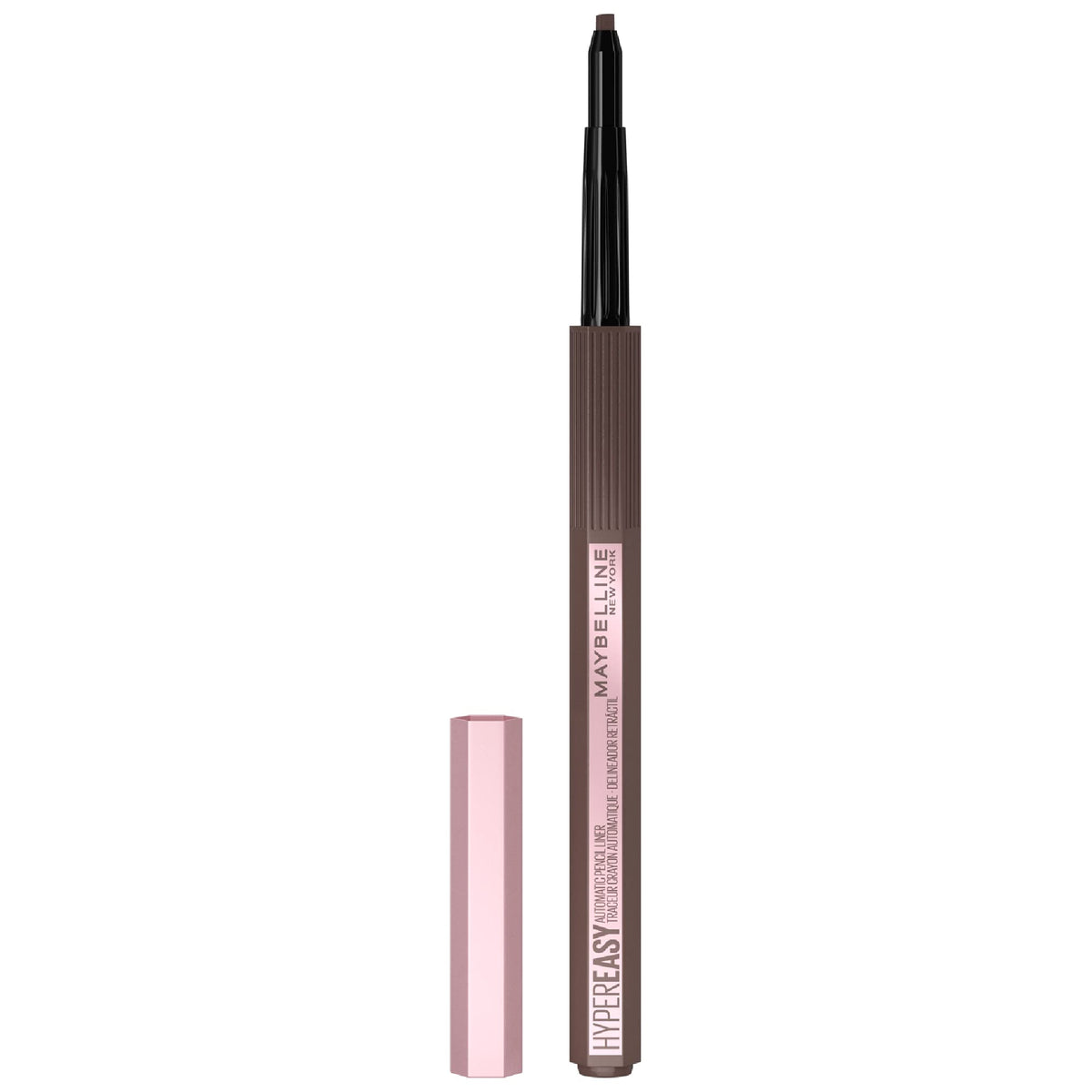 Maybelline New York Hyper Easy No Slip Pencil Eyeliner Makeup, Medium Brown, 0.001 oz.