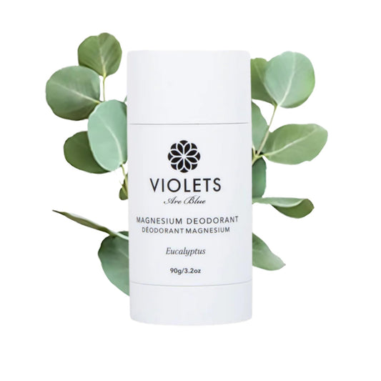 Violets Are Blue Magnesium Deodorant - Award-Winning, Aluminum-Free, Baking Soda-Free - Long-Lasting Natural Deodorant with Coconut Oil - Cream Beauty and Personal Care Violets Are Blue