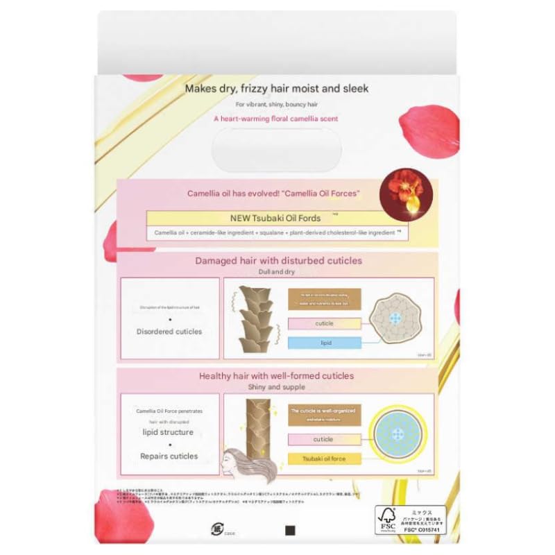 Bundle Moist Repair Tsubakii Shampoo and Conditioner Refill Set - Camellia Oil - Moisturizes, Protects Dry Damaged Hair, 300ml+300g Beauty & Personal Care SOFIA BY ODE